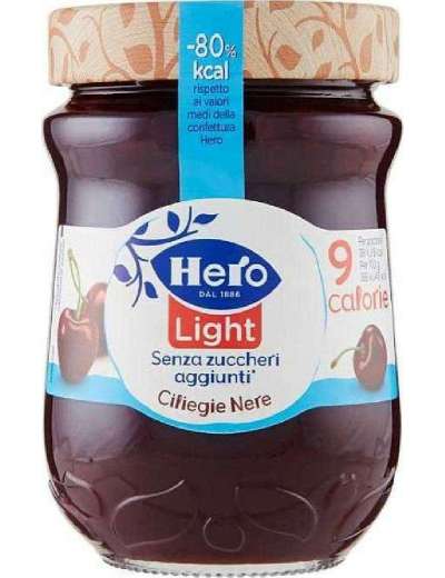 HERO CONFETTURA LIGHT CILIEGE NERE VETRO GR 280