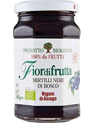 RIGONI MIRTILLI NERI BIO FIOR DI FRUTTA VETRO GR 250