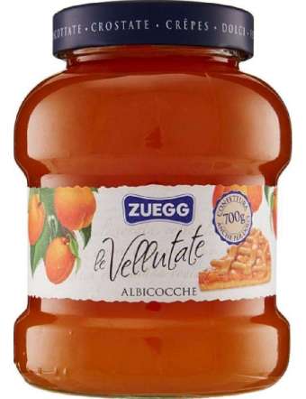 ZUEGG ALBICOCCA CONFETTURA VELLUTATA VETRO GR 700