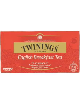 TWININGS ENGLISH BREAKFAST TEA CLASSIC 25 FILTRI GR 50