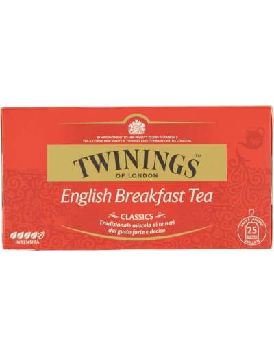 TWININGS ENGLISH BREAKFAST TEA CLASSIC 25 FILTRI GR 50