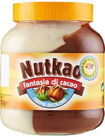 NUTKAO CREMA BICOLORE FANTASIA VASO VETRO GR 400