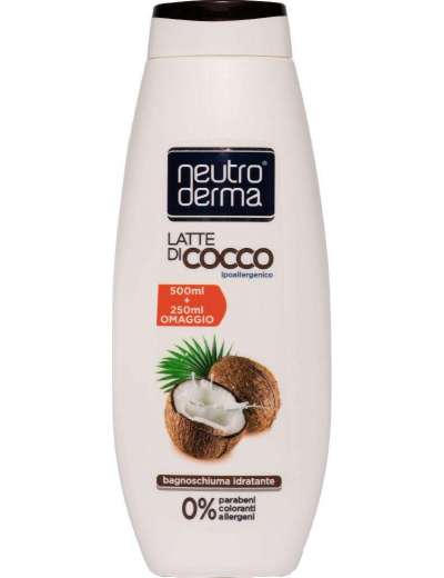 NEUTRO DERMA LATTE DI COCCO BAGNOSCHIUMA ML 750