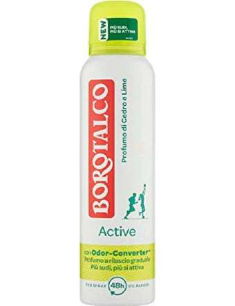 BOROTALCO DEODORANTE SPRAY GIALLO ACTIVE ML 150