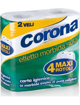 CORONA CARTA IGIENICA 2 VELI 4 ROTOLI