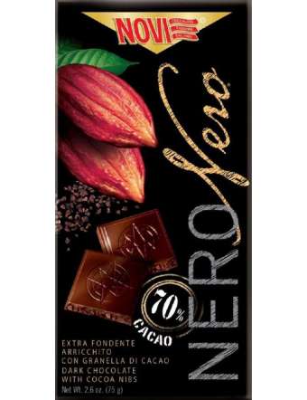 NOVI NERO NERO GRANELLA CACAO TAVOLETTA GR 75