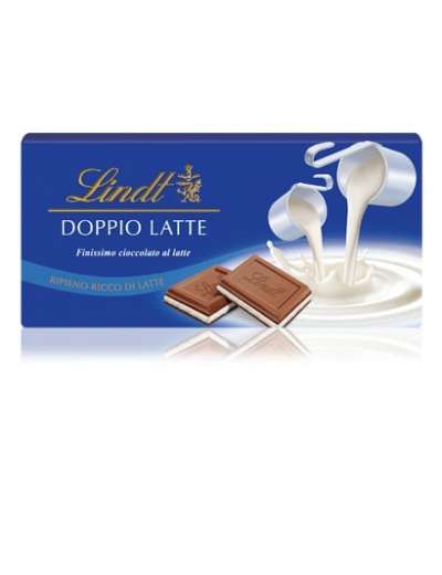 LINDT TAVOLETTA DOPPIOLATTE CIOCCOLATO GR 100