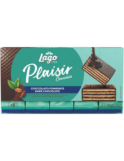 LAGO PLAISIR 5X38 FONDENTE WAFER RICOPERTO GR 190