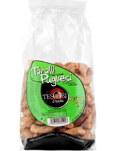 TESORI D'APULIA TARALLI SEMI FINOCCHIO SACCHETTO GR 300