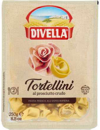 DIVELLA TORTELLINI PROSCIUTTO CRUDO GR 250