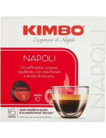 KIMBO CAPSULE NESCAFE DOLCE GUSTO ESPRESSO NAPOLI PZ 16