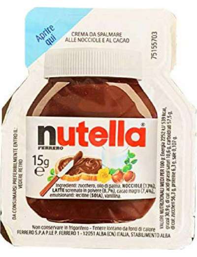 NUTELLA FERRERO 6X15 GR VASCHETTA GR 90