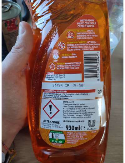SVELTO PIATTO ACETO 3X930 ML