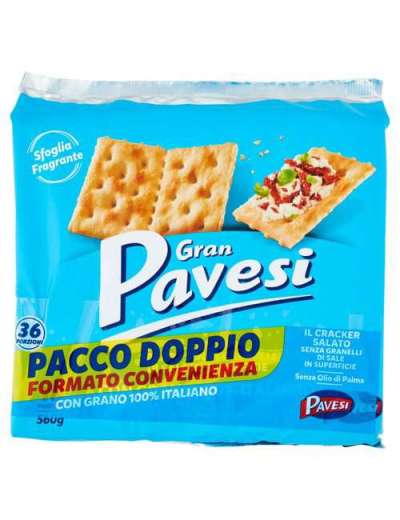 PAVESI CRACKERS NON SALAT BIPACK GR 560X2