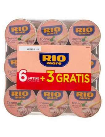 RIO MARE TONNO OLIO DI OLIVAGR 65 X 9 (6+3)