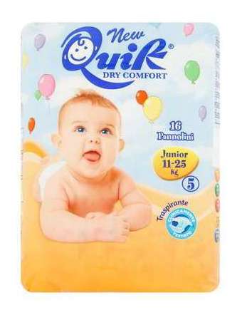 QUIK PANNOLINI JUNIOR 11-25 KG PZ 16