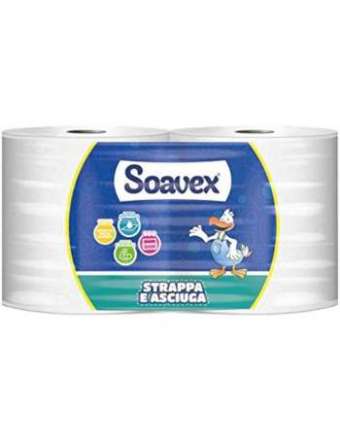 SOAVEX STRAPPA E ASCIUGA 2 ROTOLONI