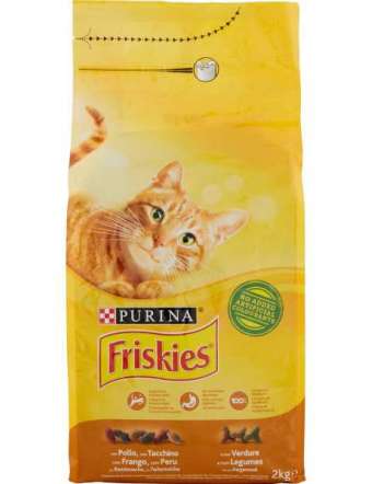 FRISKIES GATTO POLLO TACCHINO VERDURE KG 2