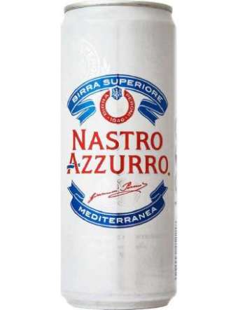 BIRRA NASTRO AZZURRO LATTINA 33 CL X 2