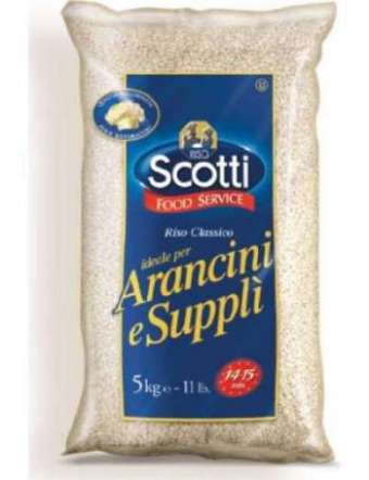 SCOTTI RISO PARBOILED PER ARANCINI SUPPLLI' KG 5