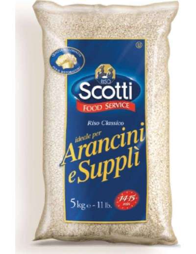 SCOTTI RISO PARBOILED PER ARANCINI SUPPLLI' KG 5