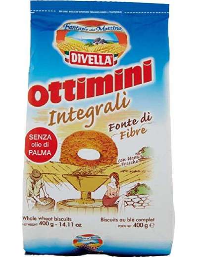 DIVELLA BISCOTTI CEREALI INTEGRALI GR 400