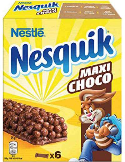 NESQUIK BARRETTE MAXI CHOCO GR 150