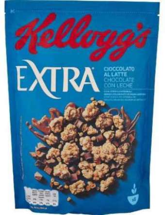 KELLOGG EXTRA CIOCCOLATO AL LATTE GR 375