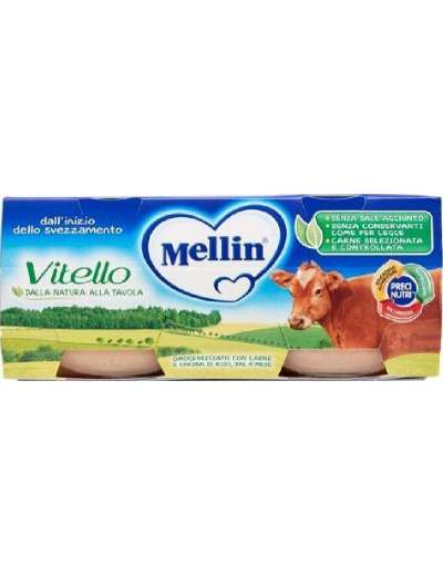 MELLIN OMOGENEIZZATO VITELLO 2X80 GR