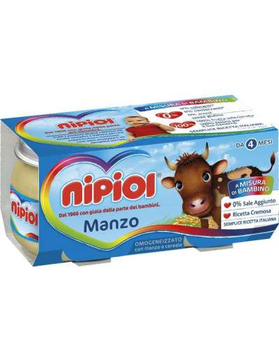 NIPIOL OMOGENEIZZATO MANZO 2X80 GR