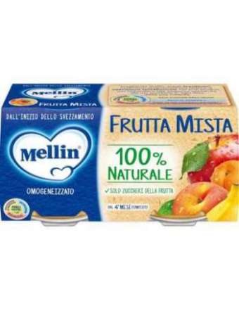 MELLIN OMOGENEIZZATO FRUTTA MISTA 2X100 GR