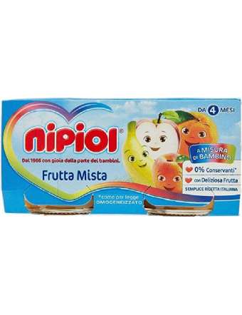 NIPIOL OMOGENEIZZATO FRUTTA MISTA 2X80 GR