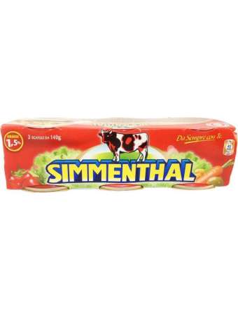 SIMMENTHAL CARNE LESSATA 3X140 GR 420