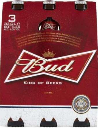 BUD BIRRA 3X33 CL