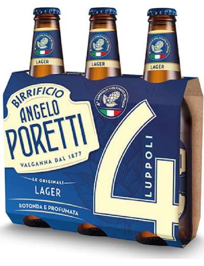 BIRRA PORETTI 4 LUPPOLI 3X33 CL