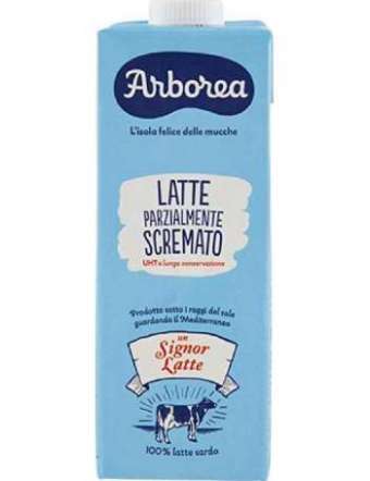 ARBOREA LATTE PARZIALMENTE SCREMATO UHT BRIK LT 1