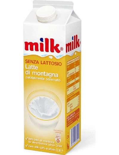MILK LATTE UHT SENZA LATTOSIO DI MONTAGNA BRIK LT 1