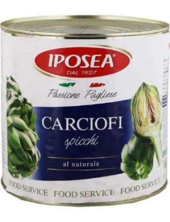 IPOSEA CARCIOFI SPICCHI AL NATURALE LATTA KG 2
