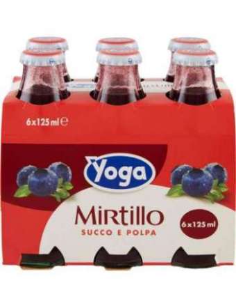 YOGA 100% MIRTILLI SUCCO NETTARE 6X125 ML