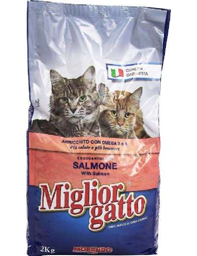 MIGLIORGATTO CROCCHETTE SALMONE E ARINGHE KG 2