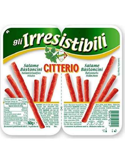 CITTERIO GLI IRRESISTIBILI BASTONCINI DI SALAME GR 60