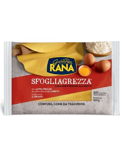 RANA LASAGNA SFOGLIAGREZZA CONFEZIONE GR 250