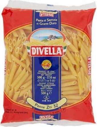 DIVELLA N 32 PENNE ZITI LISCI GR 500