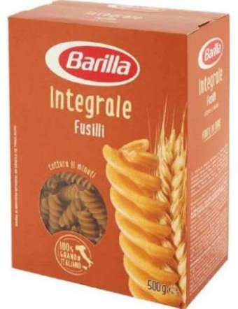 BARILLA FUSILLI PASTA INTEGRALE GR 500