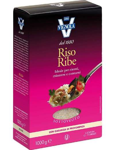 VIGNOLA RISO RIBE ASTUCCIATO KG 1