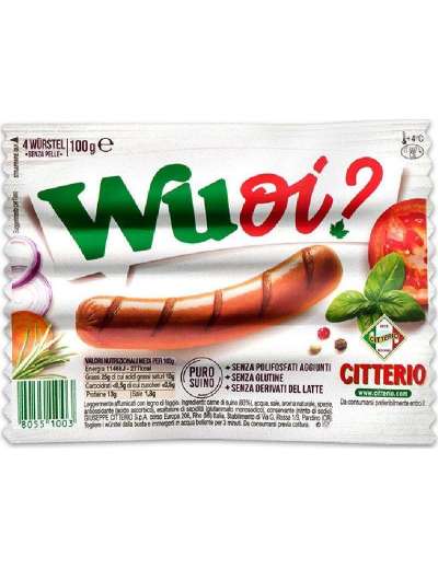 WUOI? WURSTEL 4 PEZZI CITTERIO GR 100