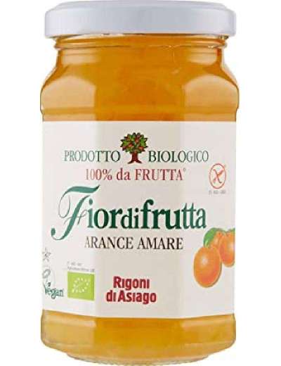 RIGONI ARANCE AMARE BIO FIOR DI FRUTTA VETRO GR 250