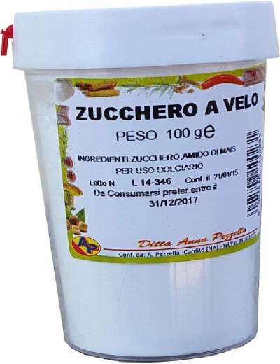 PEZZELLA ZUCCHERO A VELO BARATTOLO GR 100