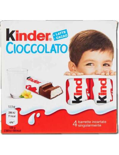 KINDER CIOCCOLATO T4 GR 50
