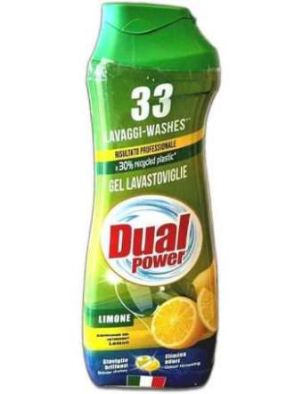 DUAL POWER GEL LAVASTOVIGLIE MULTIFUNZIONE LIMONE 33 LAVAGGI 660 ML